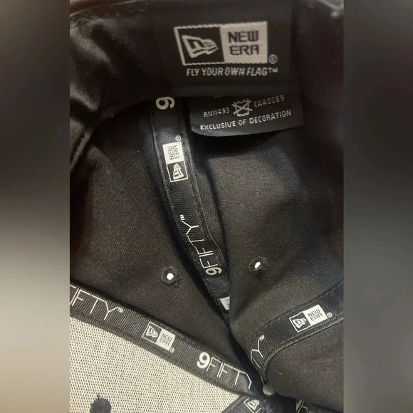 Vintage YO! MTV RAPS 9FIFTY Snapback blck pnk animal athletic casual print hat M - Picture 4 of 5